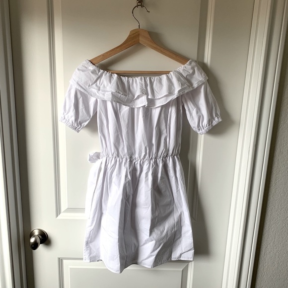 SALE! ⭐️ Lovers and friends white Cotton mini dress ruffled - Picture 3 of 10